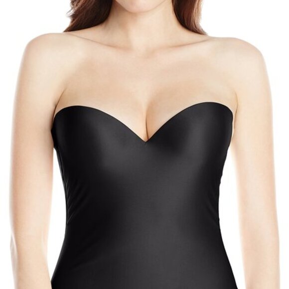 Corset Bustier FELINA Womens Black Underwire PushUp Seamless Torsette Shaper 38D - Picture 5 of 5